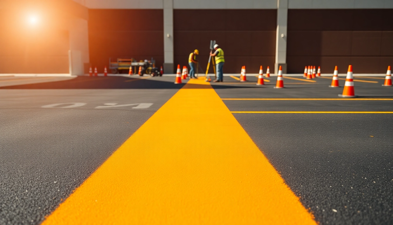 Enhance your space with commercial parking lot striping near me for improved visibility.