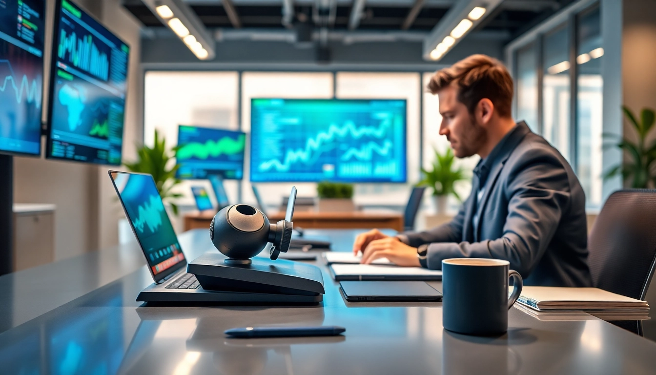 Showcase of ai tools in action, highlighting their innovative features in a modern workspace.