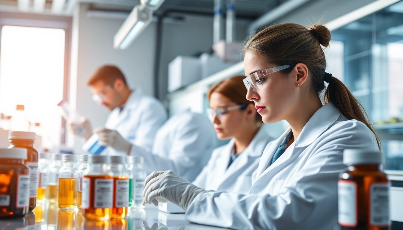 Visual representation of contract supplement manufacturer UK highlighting research and product analysis.