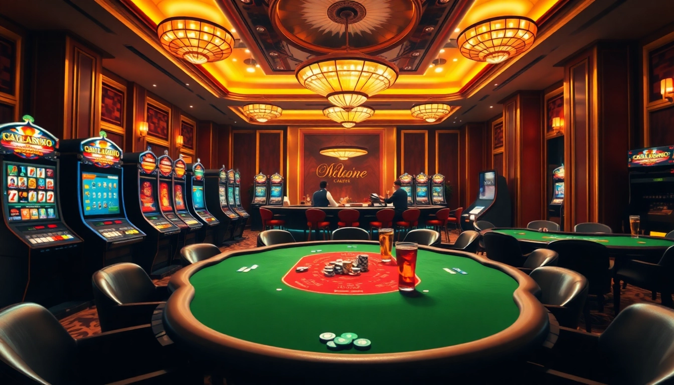 Experience the excitement of Online casino Uk with vibrant gaming setups and luxurious ambiance.