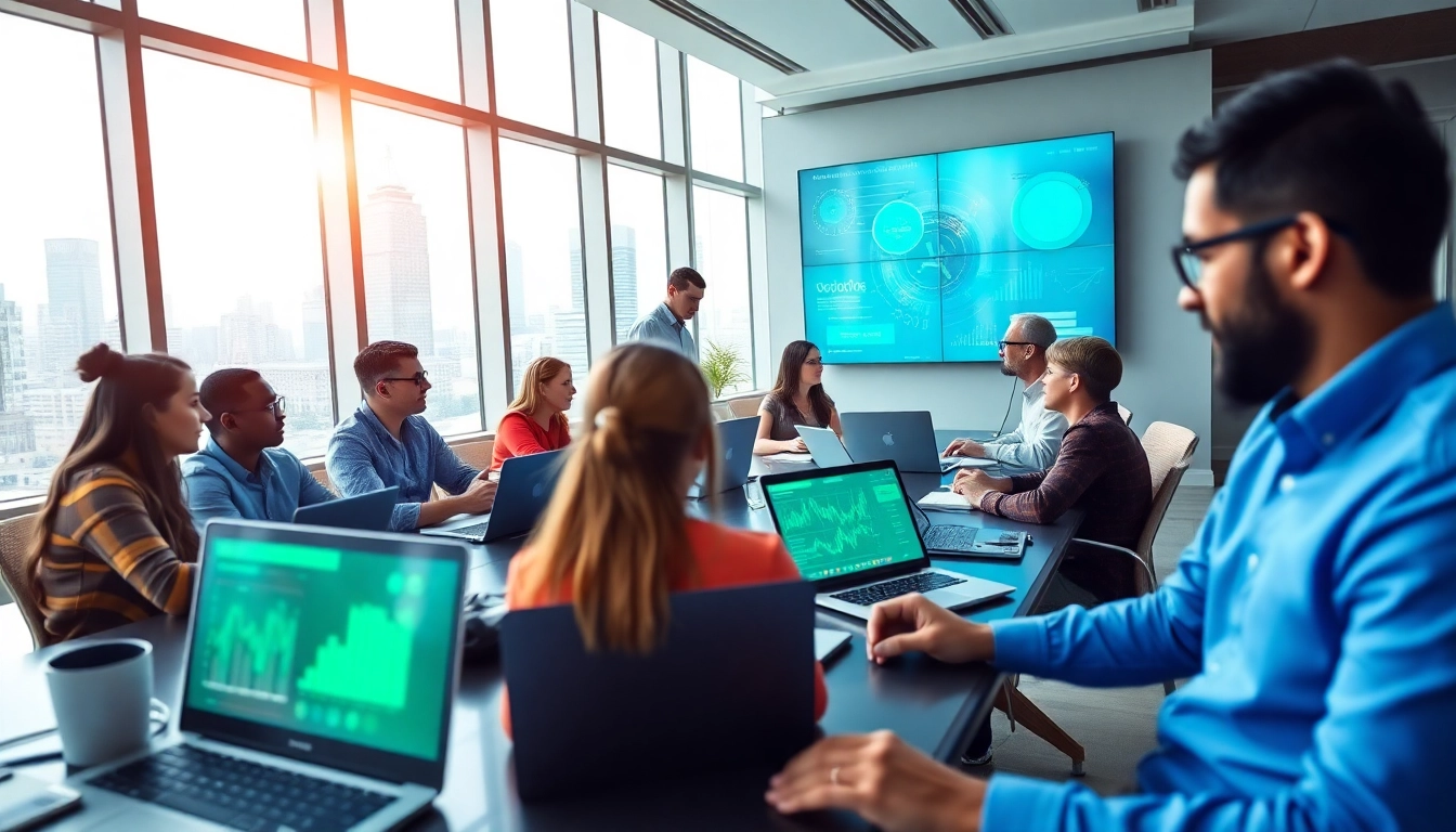 Utilizing various ai tools in a collaborative, modern workspace.