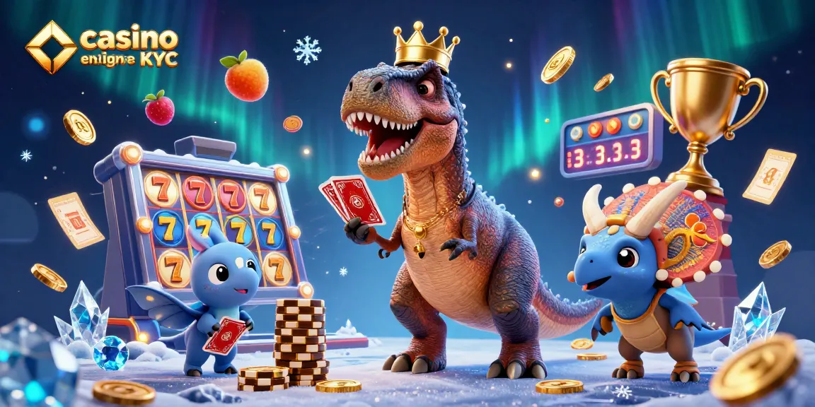 Jouez dans un casino en ligne sans KYC avec des personnages amusants et des éléments de machines à sous.