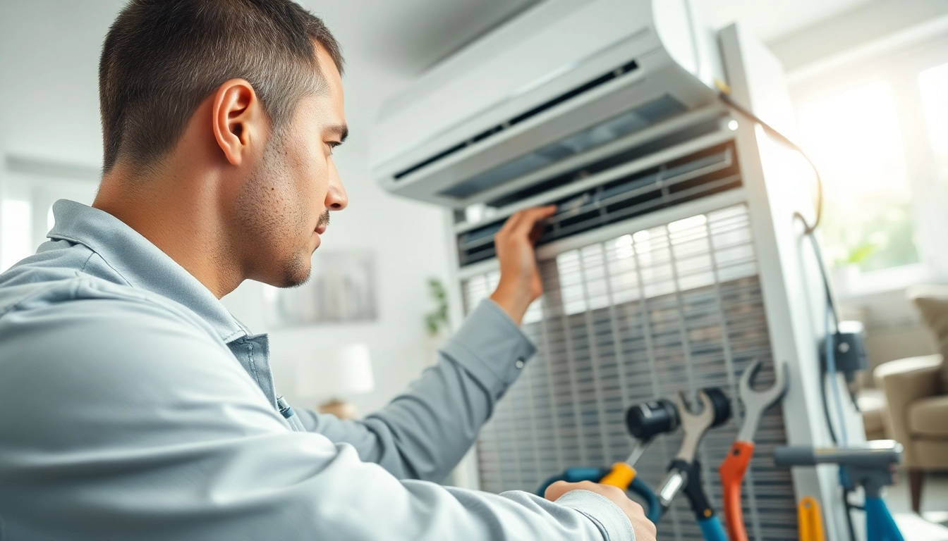 Efficient HVAC Repair Tampa by a technician in a well-lit home environment.