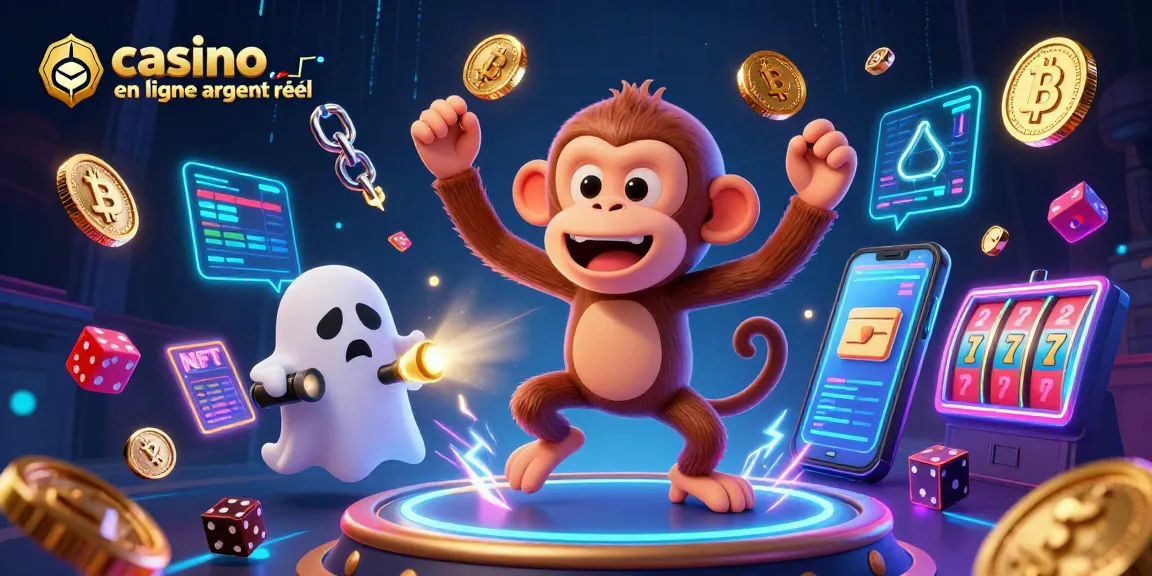 Jouez dans un casino en ligne argent réel entouré de pièces et de jeux captivants.