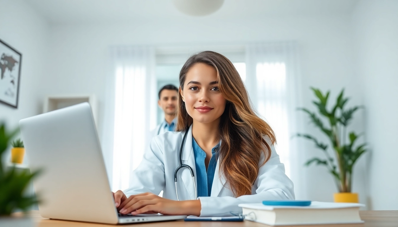 Engage to talk to a doctor online without appointment from your own home office.