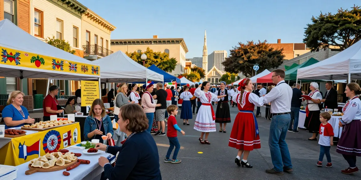 Community event celebrating Polish heritage in San Francisco, featuring food, culture, and connections through https://www.sfpol.com/.