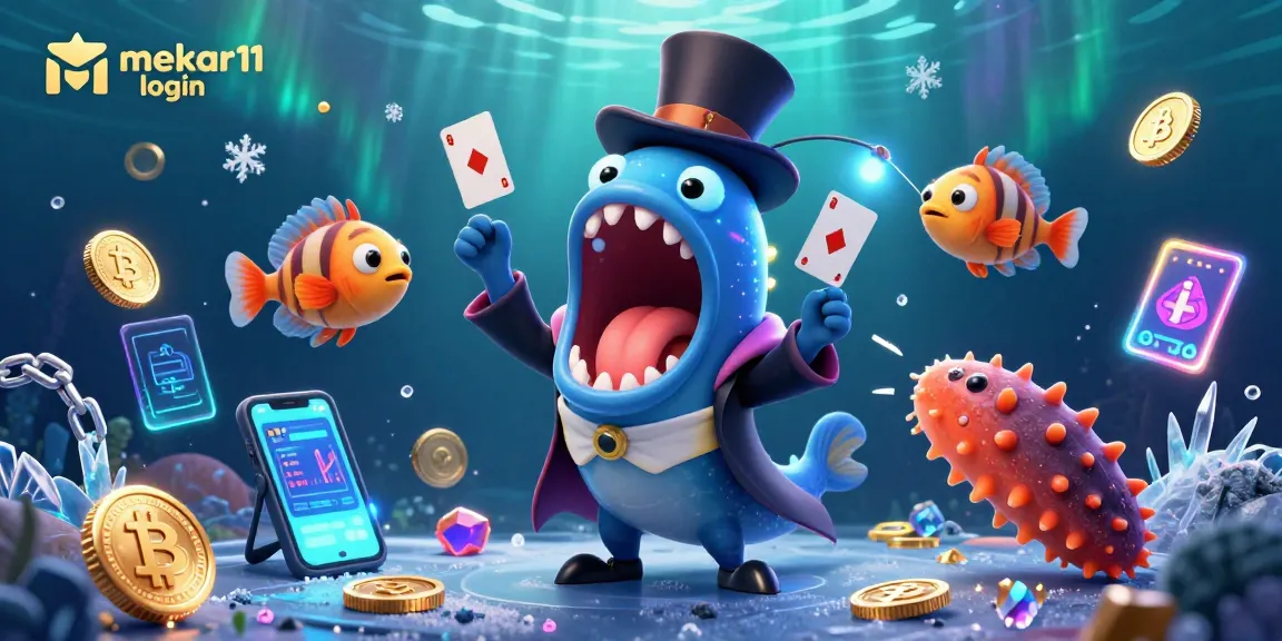 Experience the excitement of winning with mekar11 login in this vibrant underwater casino scene.