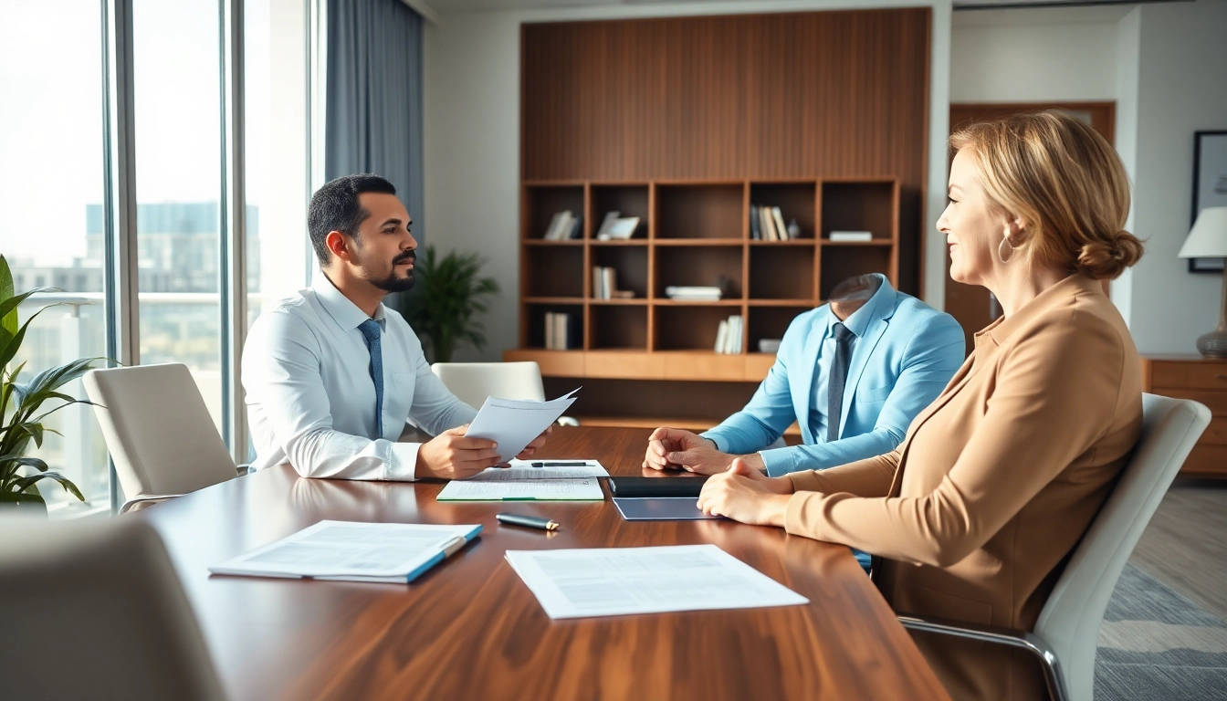 Consultation with Miami divorce lawyers exemplifying professional support and guidance.