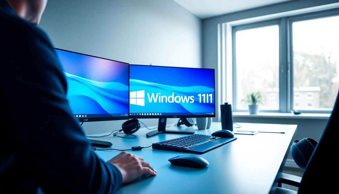 Unlock the full potential with Windows 11 Pro Key showcased in a modern workspace.