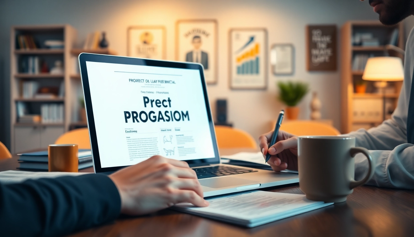 Enhance your Proposal Writing and Management with a focused professional crafting a project proposal.