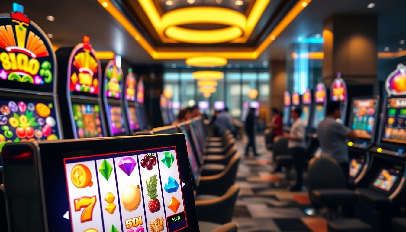 Play exciting Online slots Uk with colorful themes and engaging graphics in a lively casino atmosphere.
