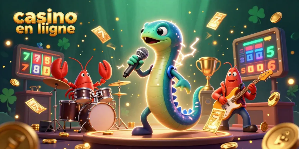 Jouez au casino en ligne avec l'anguille DJ, le crabe batteur et le cheval marin guitariste.