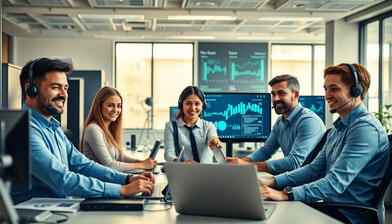 Engaged professionals providing Managed Services Fredericksburg solutions in a modern office setting.