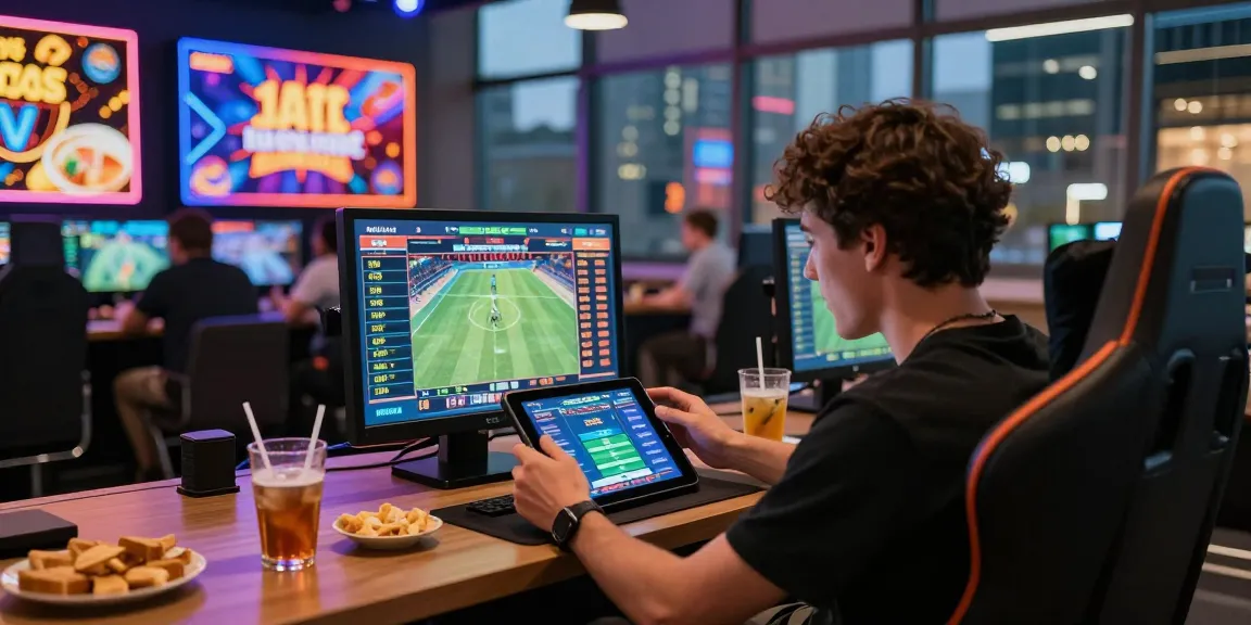 Exciting betting experience at nhà cái shbet with vibrant atmosphere and modern gaming setup.