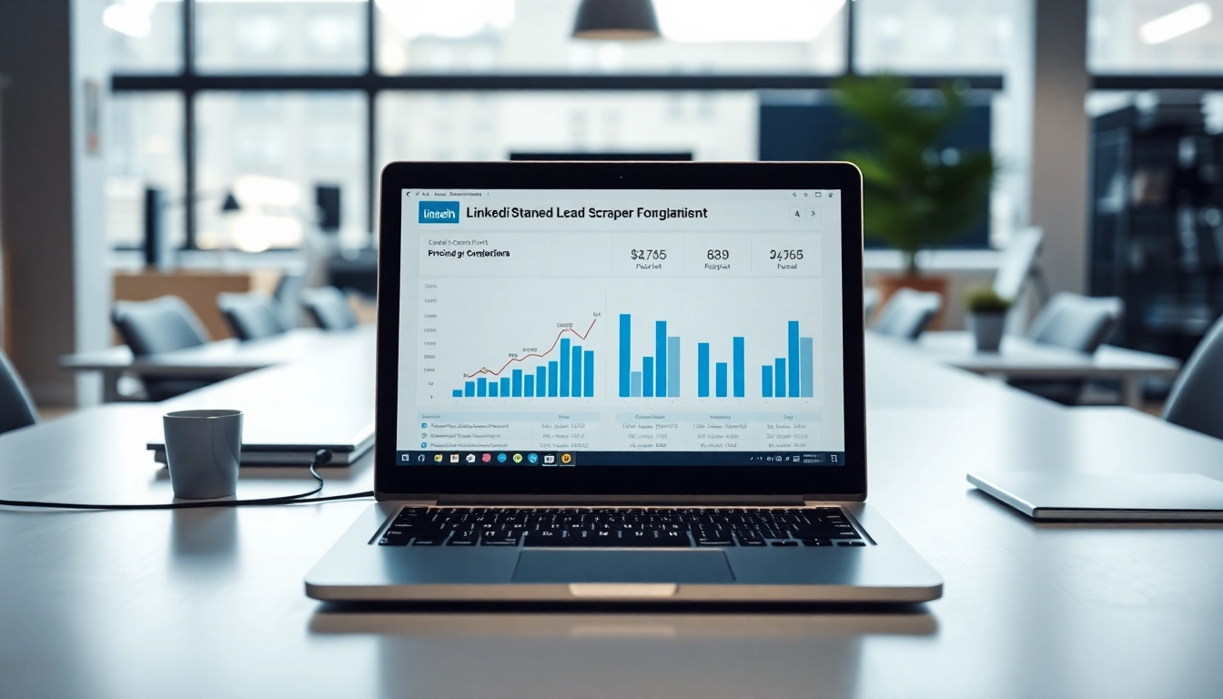 Analyze linkedin lead scraper pricing options with detailed comparison in a professional setting.