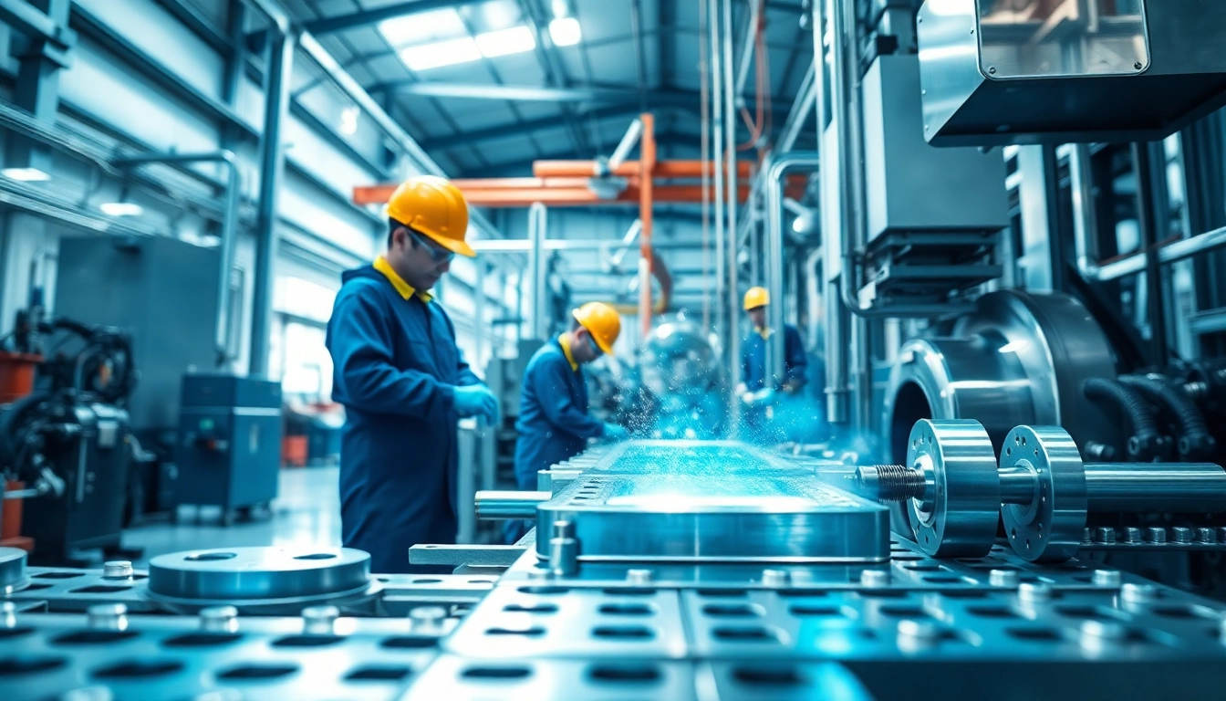 Zinc plating process in Malaysia showcasing experts at work in a modern facility.