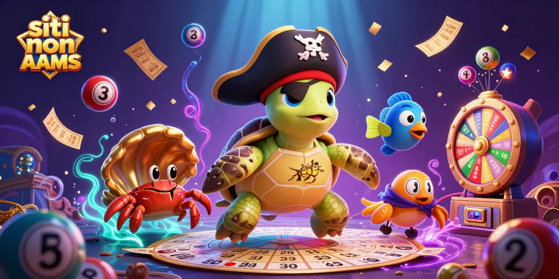 Scopri i migliori siti non AAMS con questa vivace illustrazione di un'ambientazione sottomarina e giochi.