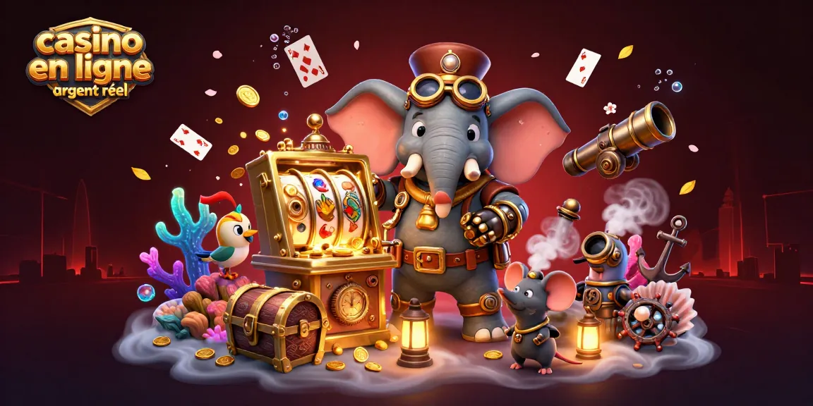 Profitez de l'expérience de casino en ligne argent réel avec une machine à sous dorée interactive.