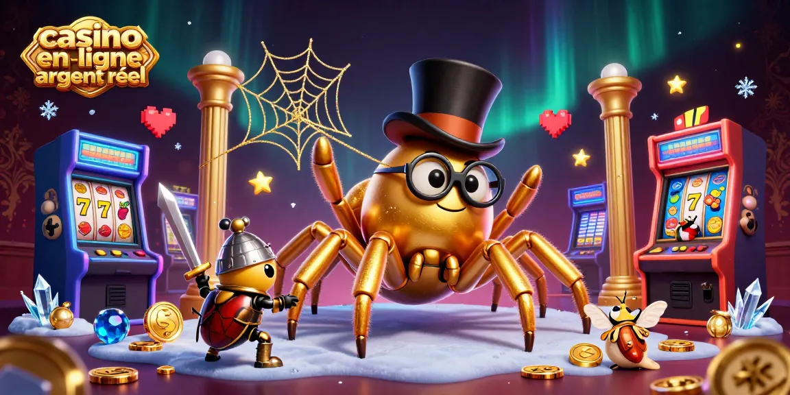 Plongez dans le monde du casino en ligne argent réel avec une scène animée mettant en vedette des personnages 3D captivants.