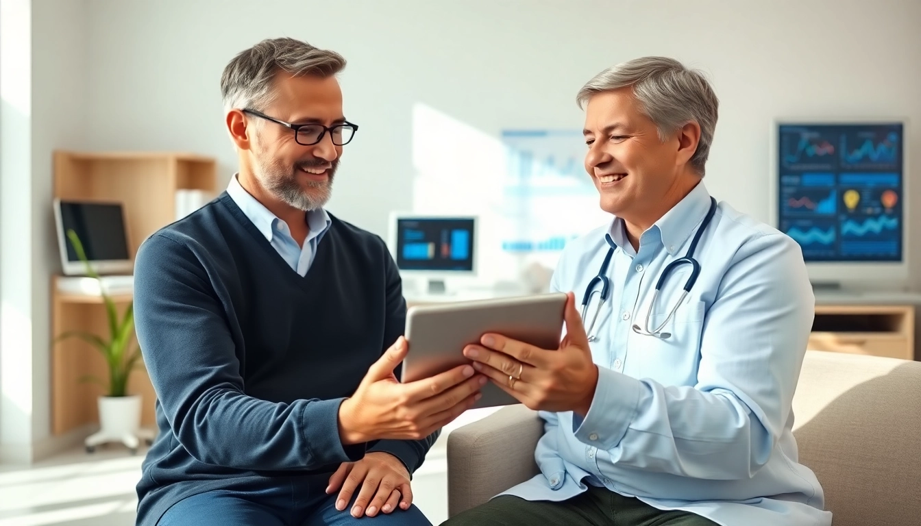 Engaging consultation session to promote services at https://www.medexdtc.com in a professional healthcare environment.