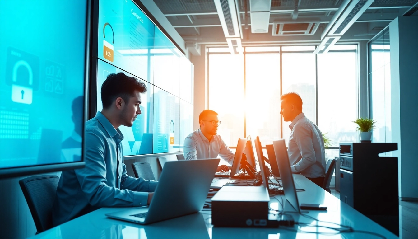 IT Managed Service Provider Clearwater FL showcasing a professional team collaborating in a modern office.