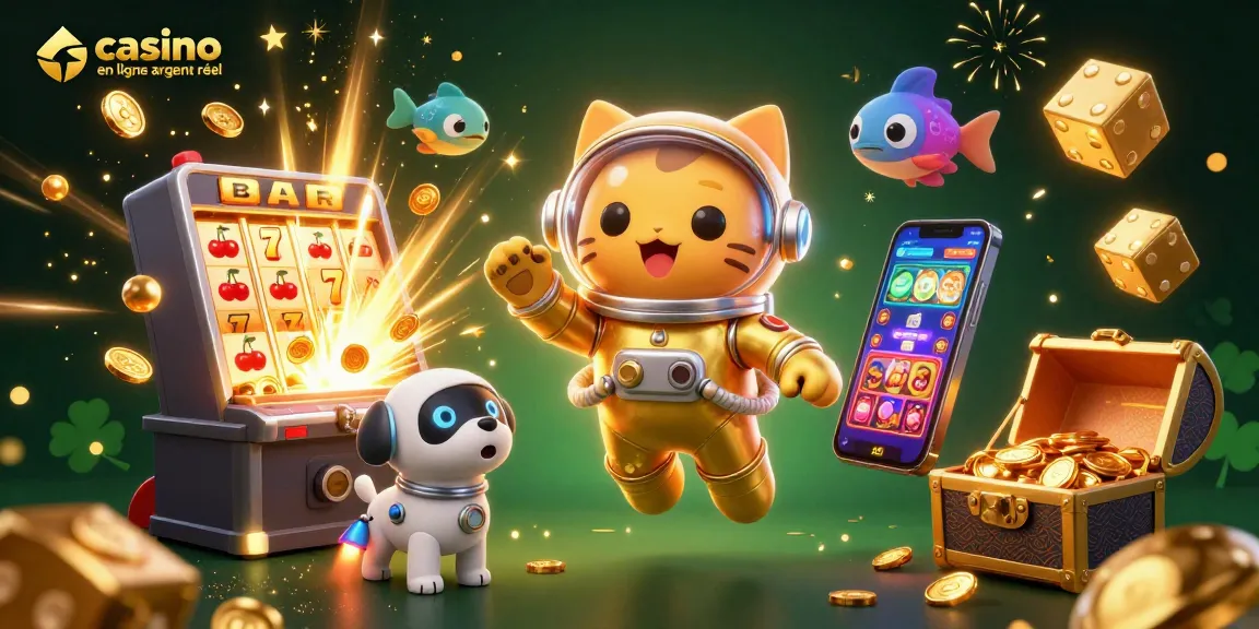 Profiter du casino en ligne argent réel avec des personnages animés dans un univers scintillant.