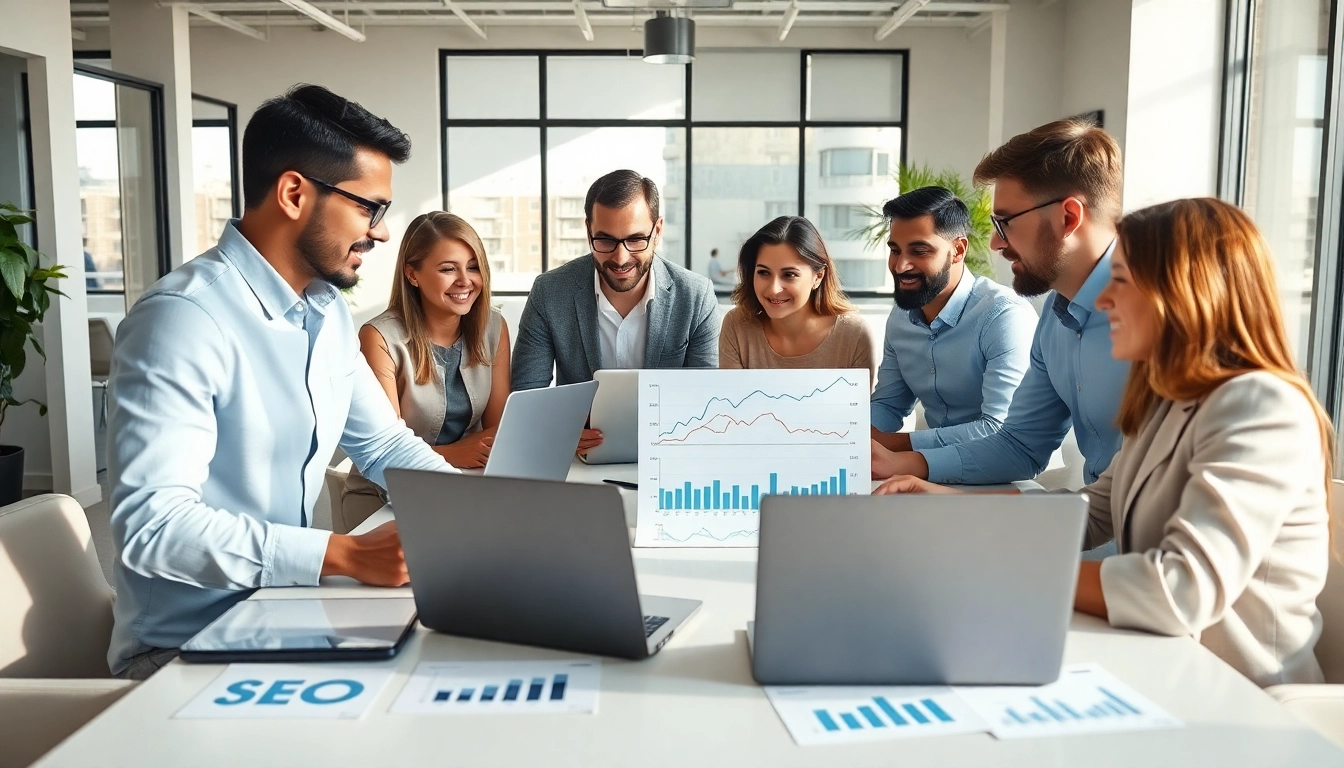 Optimieren Sie Ihre SEO preise mit Strategien und Expertenteam in hellem Büro.