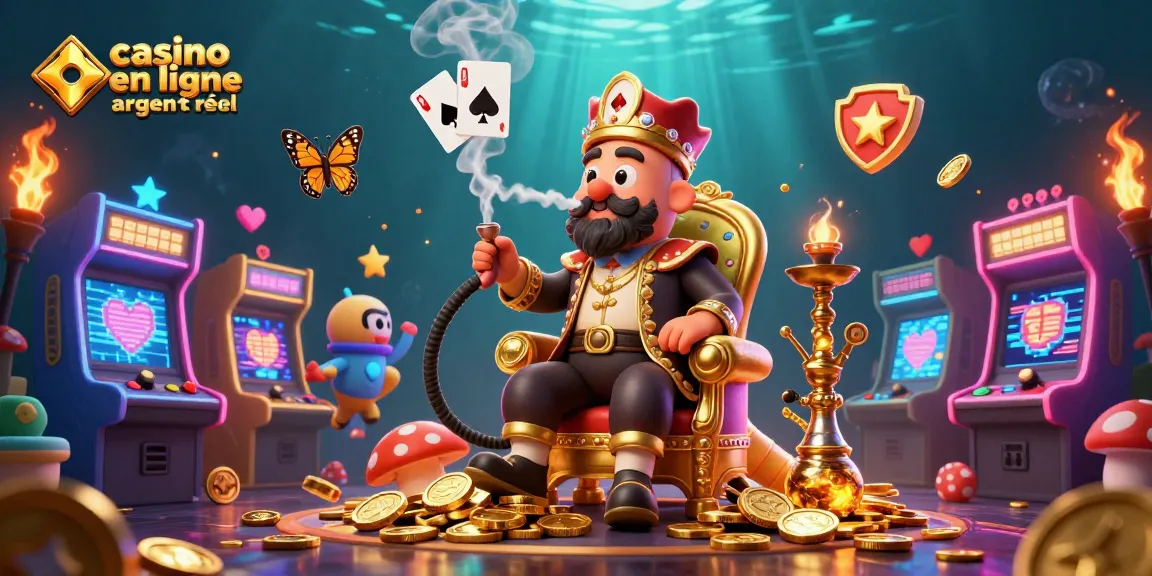 Profitez d'un jeu captivant au casino en ligne argent réel avec une ambiance lumineuse et festive.