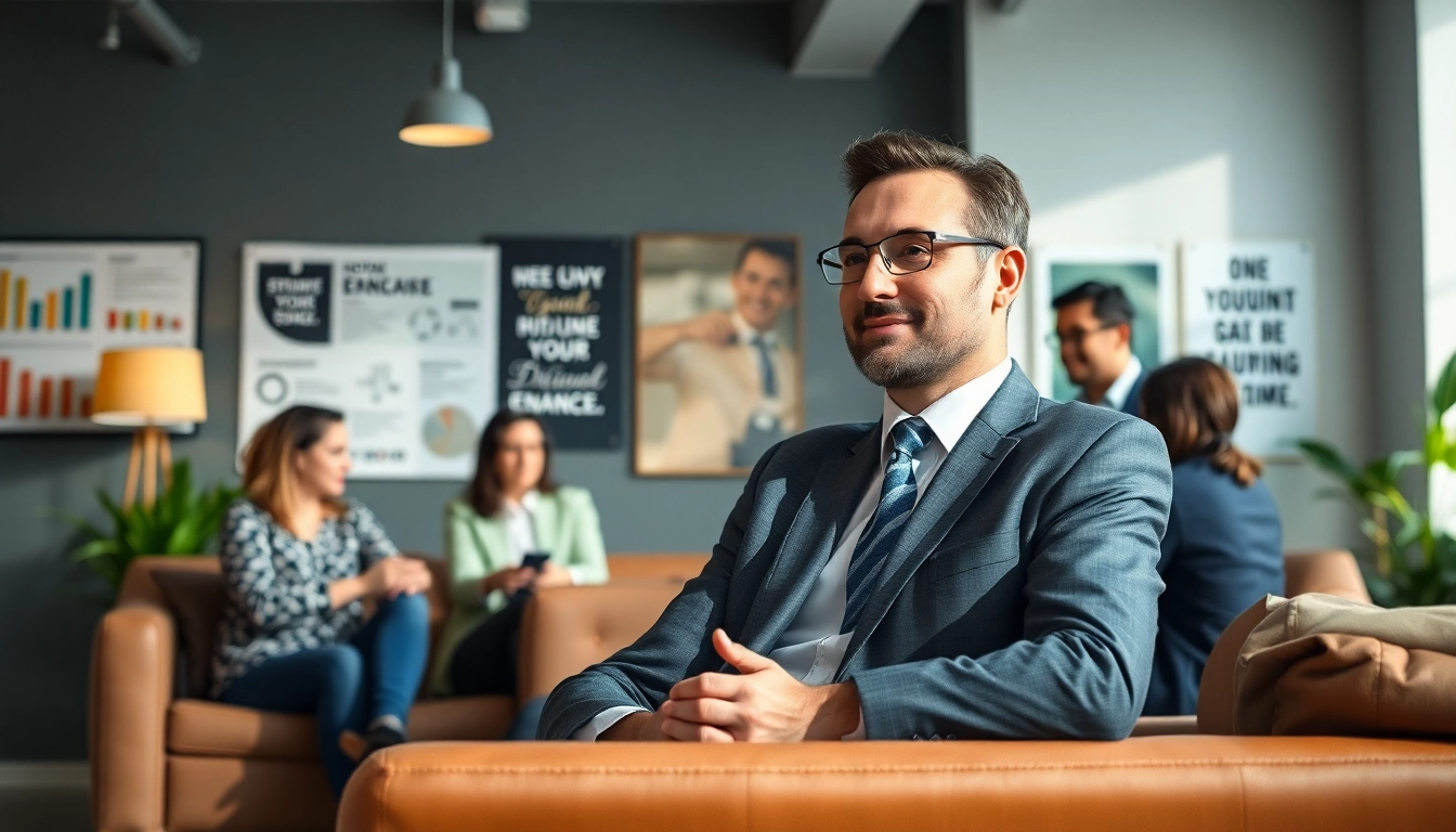 Engaging business coach sacramento guiding clients in a modern office environment.