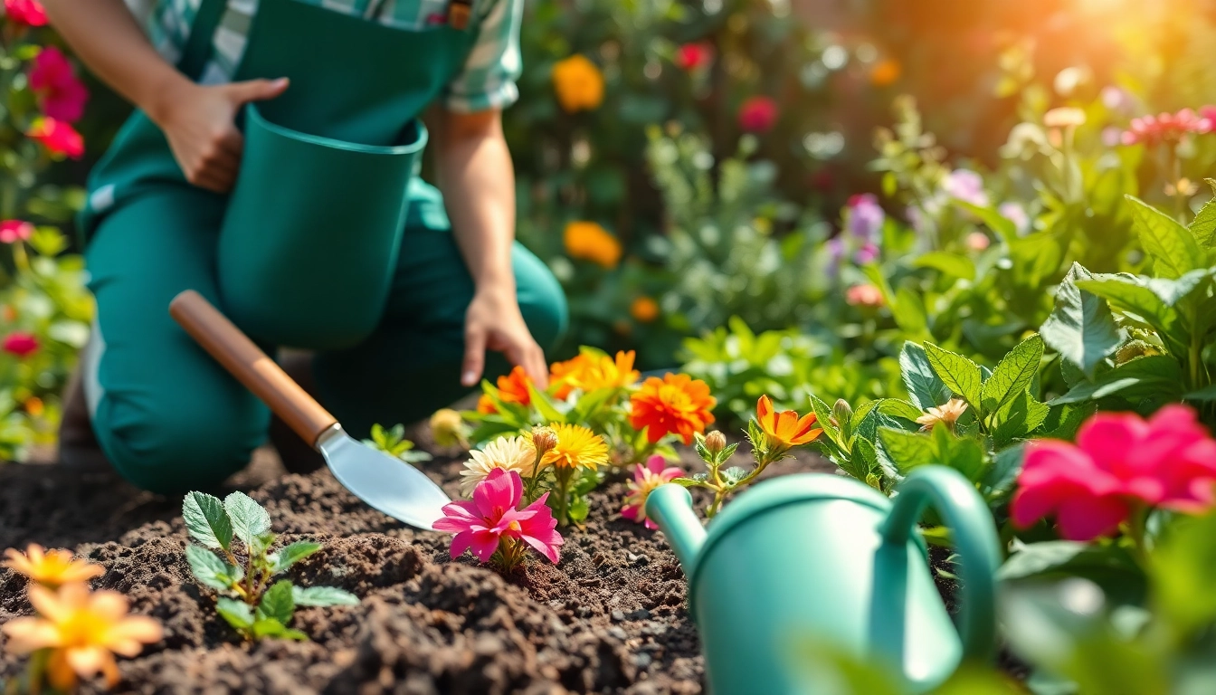Beheer van bloemen en planten met https://detuinassistent.nl in een weelderige tuin