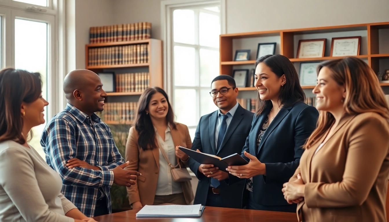 Virginia Immigration Lawyer providing guidance in a welcoming office setting.