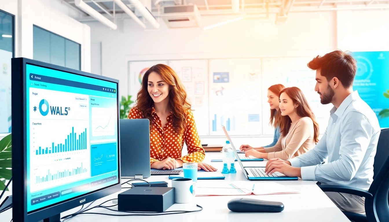 Enhance your AI testing with insights from https://benchbot.ai in a collaborative tech office setting.