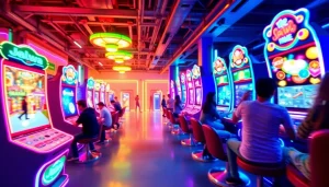 Players enjoying the Jalwa game platform with exciting graphics and rewards, creating a vibrant gaming atmosphere.