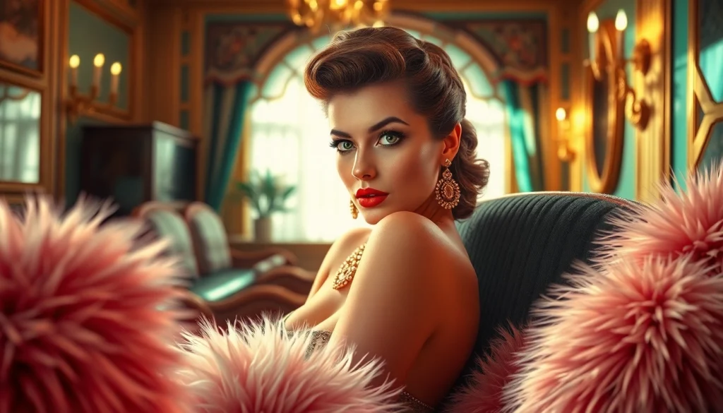 Showcasing the elegance of 1940s pin-up art through https://www.esquirevargas.com in a vintage illustration