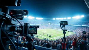 스포츠중계의 에너지를 포착한 열정적인 팬들과 운동선수들