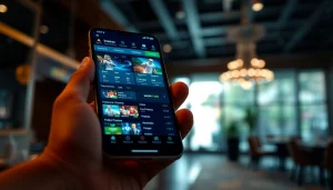 AF88 com online betting interface showcased on a modern smartphone in a stylish setting.