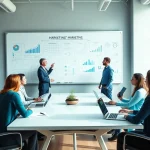 Enhance visibility with Good Wolf Marketing team collaborating in a modern office setting.
