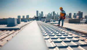 Inspecting commercial roofing services with a focus on durability and material variety.