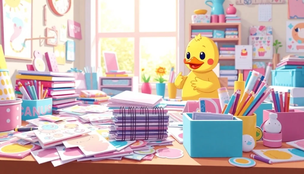 Explore unique stationery items at dachiduck.com featuring beautiful stickers and creative designs.