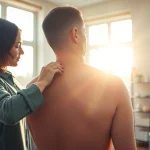 Engaging healthcare consultation at https://www.drzavosh.com, showcasing personalized chiropractic assessment.