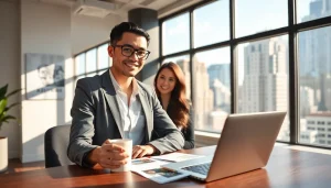 Verkauf von Immobilien über https://wohnung-verkaufen.immobilien in einem modernen Büro mit ansprechenden Wohnungsangeboten.