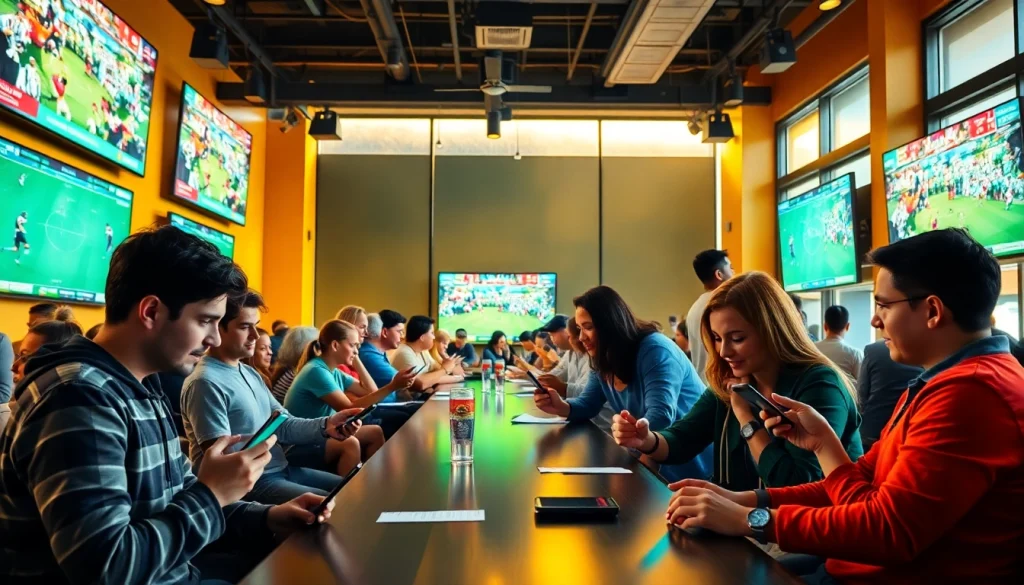 Discover the excitement of the best sports betting sites for Mexico in a vibrant sports bar atmosphere.