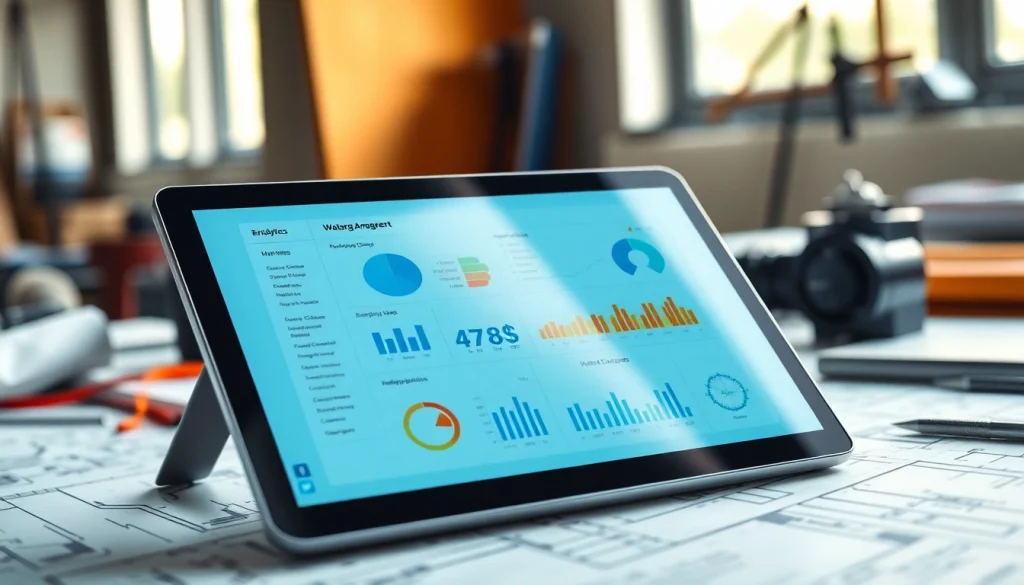Engaging software interface for water management at https://reticmanager.com showcased on a tablet.