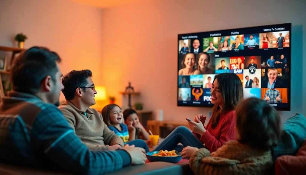 Experience seamless entertainment with Mom IPTV service in a cozy family setting.