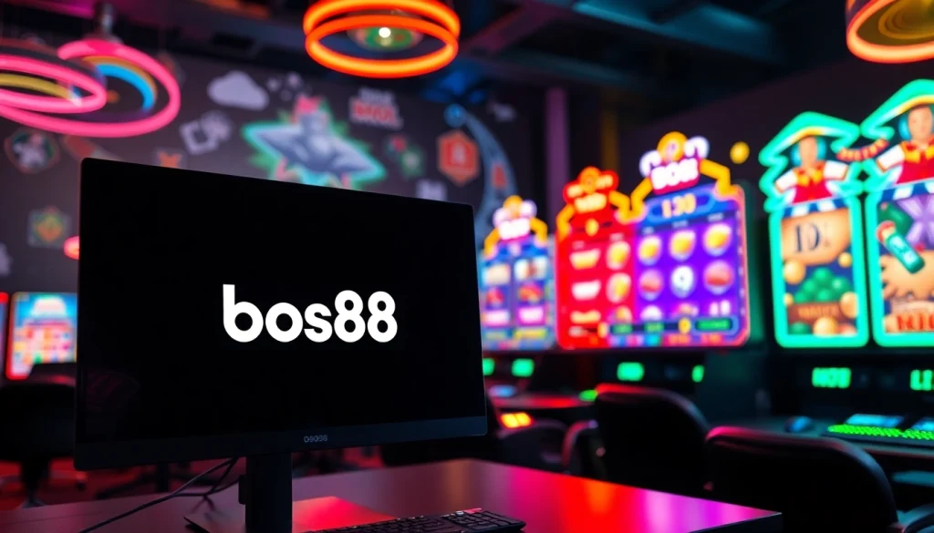 Rasakan ketegangan bermain di bos88 dengan suasana gaming yang energik.