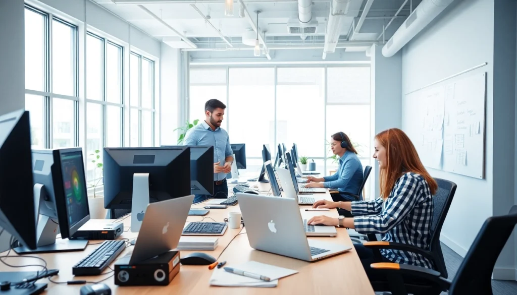 Enhance your tech support experience at https://computerhilfe-24.at with professional IT teams in action.