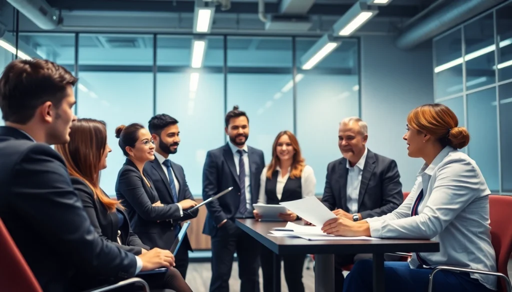 Employment law firm in Delhi NCR discusses legal strategies in a collaborative office environment.