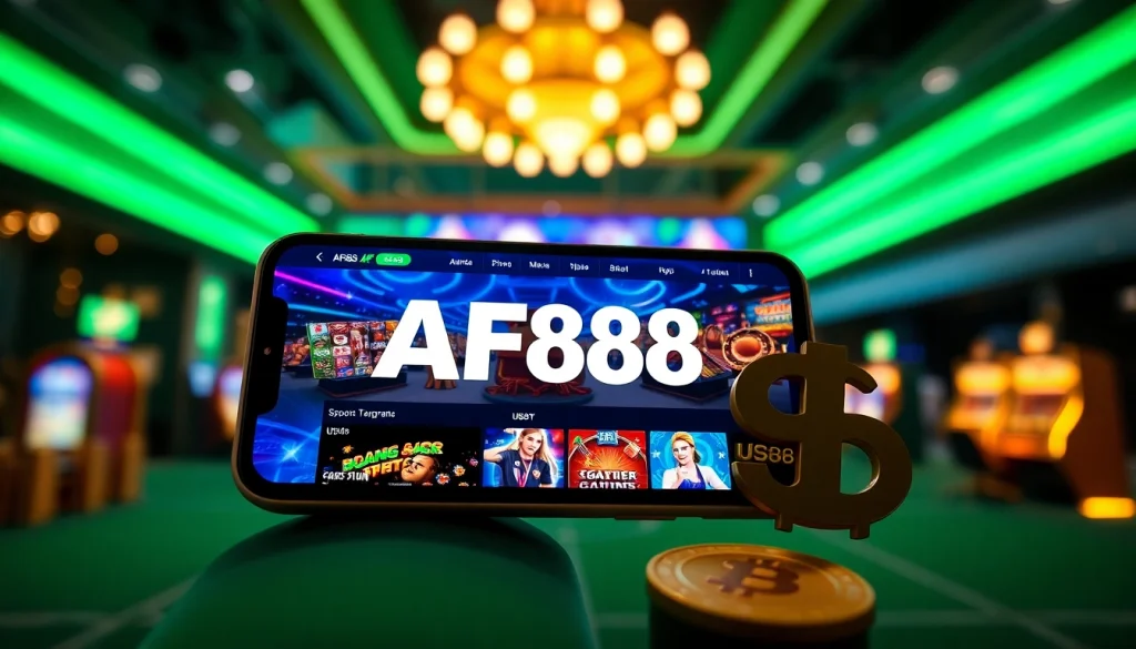 AF88 com online gambling platform showcasing vibrant games and secure mobile interface.
