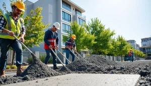 Watch skilled workers at www.1stconcretecontractor.com expertly pouring concrete for a driveway.