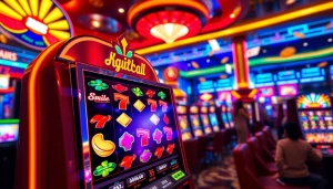 Menangkan permainan kaisar800 slot dengan suasana kasino virtual yang ceria dan penuh warna.
